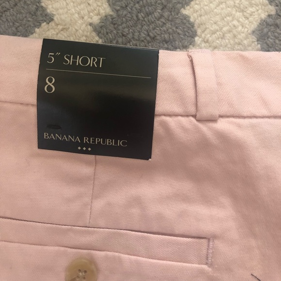 NWT banana republic light pink chino shorts-size 8 - Picture 2 of 5